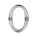 M Marcus Heritage Brass Numeral 0 - Face Fix 51mm 